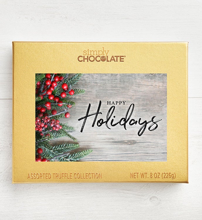 Simply Chocolate Happy Holidays 19pc Chocolate Box